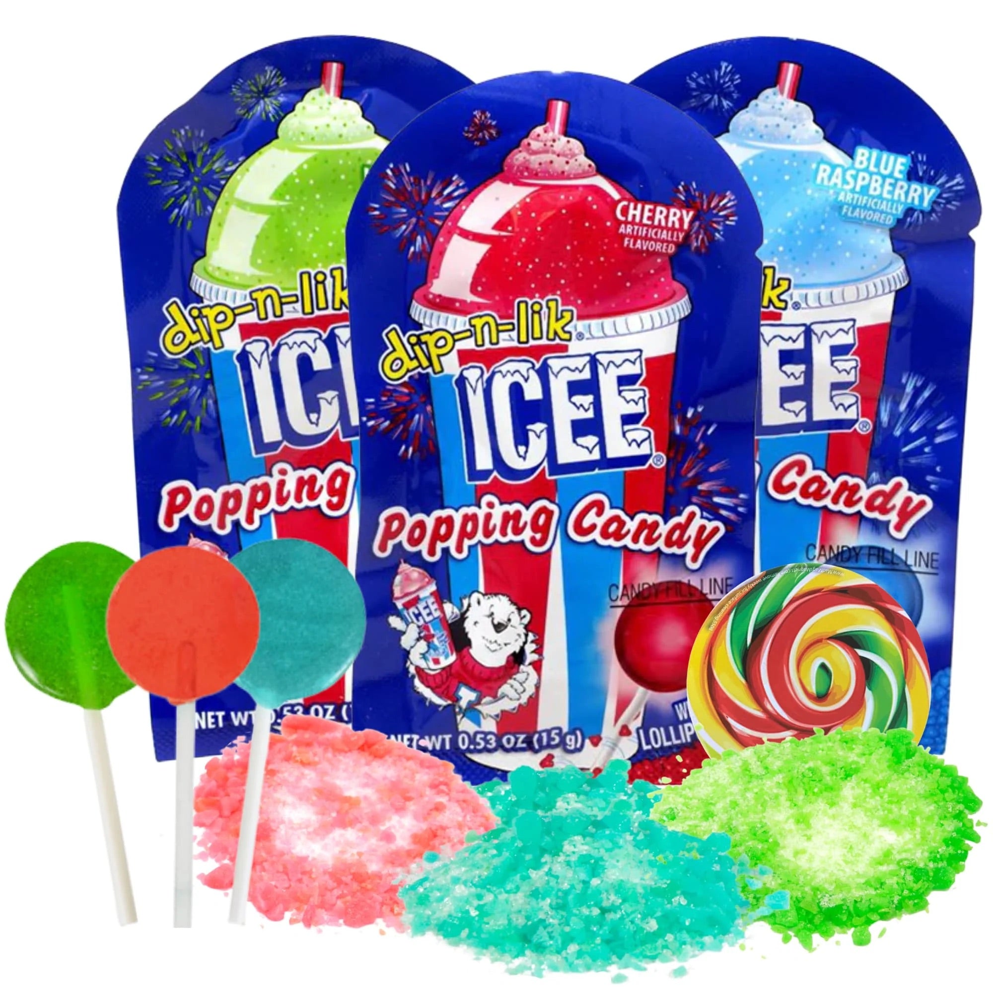 ICEE dip-n-lik Lollipop & Popping Candy - Sugar Rushed