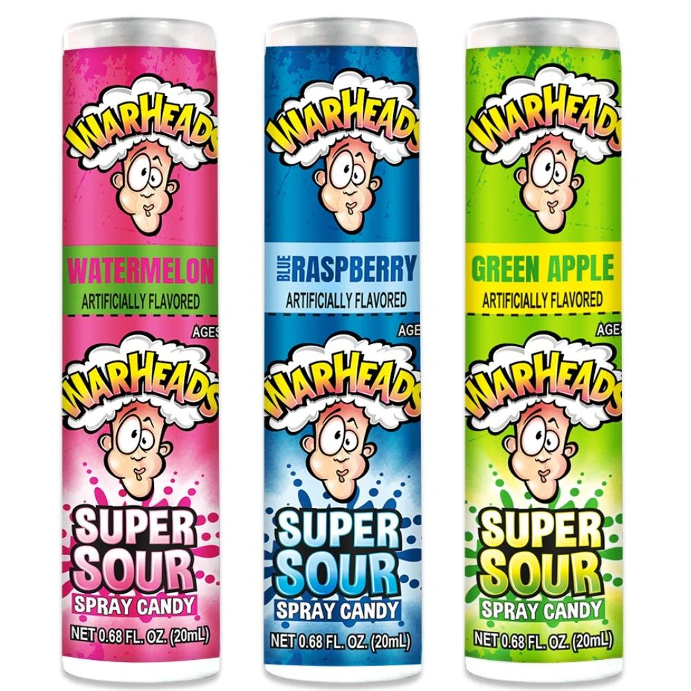 Warheads Super Sour Spray Cans - Sugar Rushed