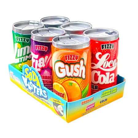 Soda Blasters Fizzy Candy 6-Pack - Sugar Rushed