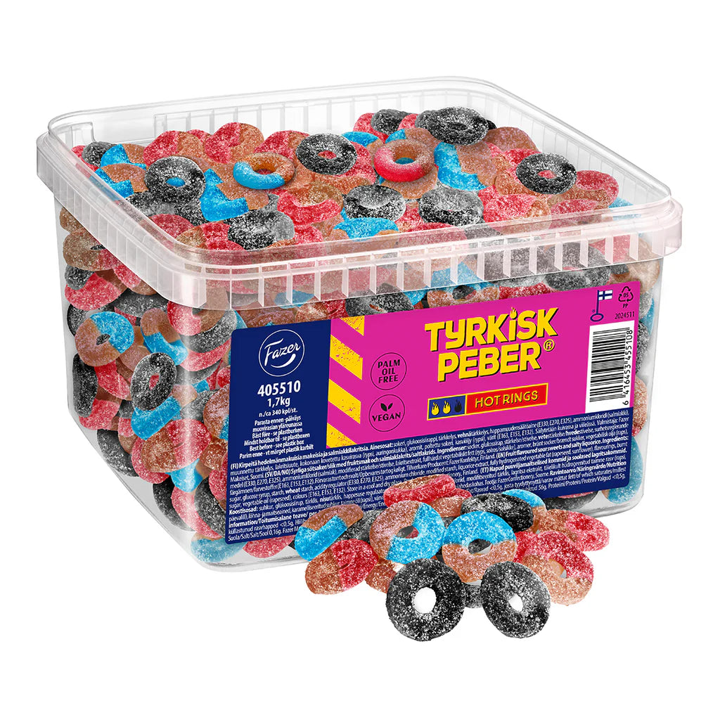 Swedish Tyrkisk Peber Spicy Rings - Sugar Rushed