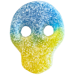 Swedish Sour Lemon and Blue Raspberry Skulls - Sugar Rushed