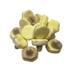 Swedish Foam Mushrooms Banana/Caramel - Sugar Rushed