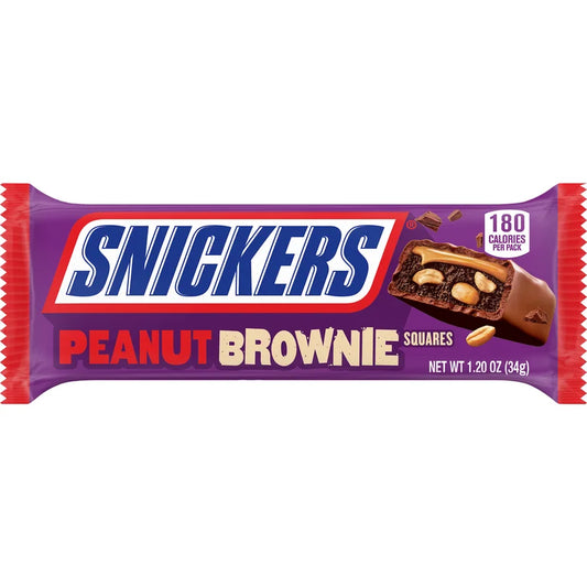 Snickers Peanut Brownie - Sugar Rushed 