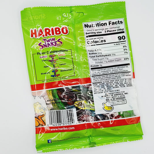 Haribo - Twin Snakes (Sweet/Sour) - Sugar Rushed 