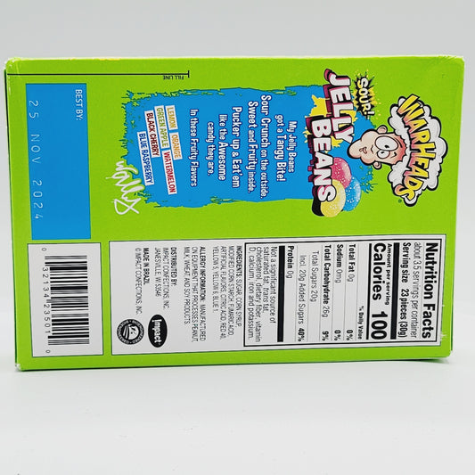 Warheads Sour Jelly Beans Theatre Box - Sugar Rushed 