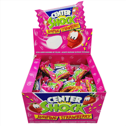 Center Shock Sour Candy (Jumping Strawberry) - Sugar Rushed 