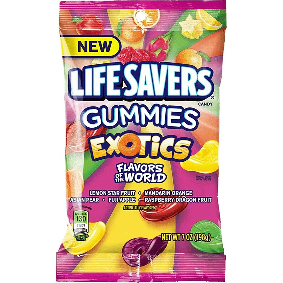 Lifesavers Gummies Exotics Peg Bag - Sugar Rushed 