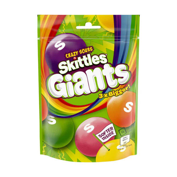 Skittles GIANTS Crazy Sours - Sugar Rushed 