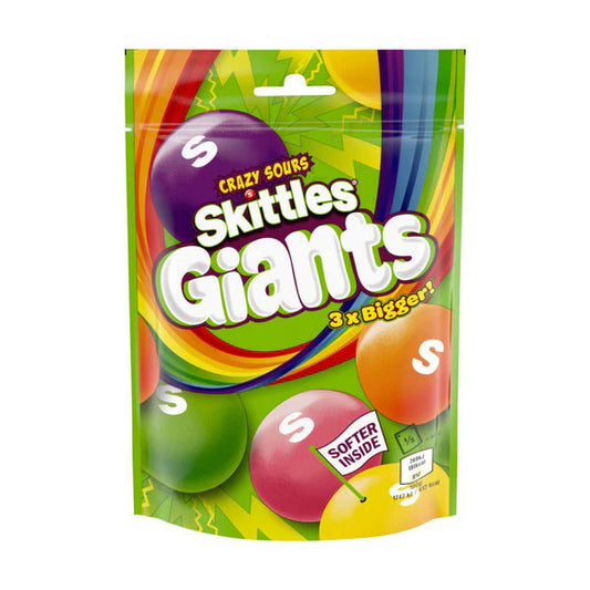 Skittles GIANTS Crazy Sours - Sugar Rushed 