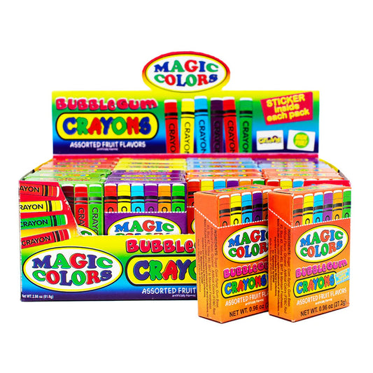 Worlds Magic Colors Bubble Gum Crayons - Sugar Rushed 