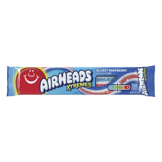 Airheads Xtremes Sour Belts Bluest Raspberry - Sugar Rushed 