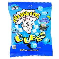 Warheads Blue Raspberry Cubes Peg Bag - Sugar Rushed 