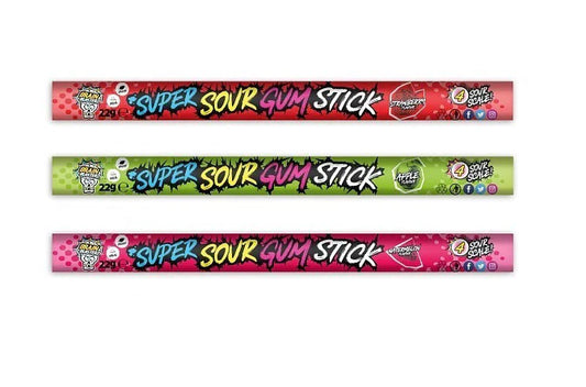 Brain Blasterz Super Sour Gum Stick - Sugar Rushed 