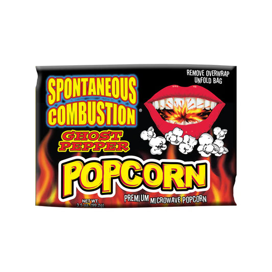 Ass Kickin' Spontaneous Combustion Ghost Pepper Microwave Popcorn - Sugar Rushed 