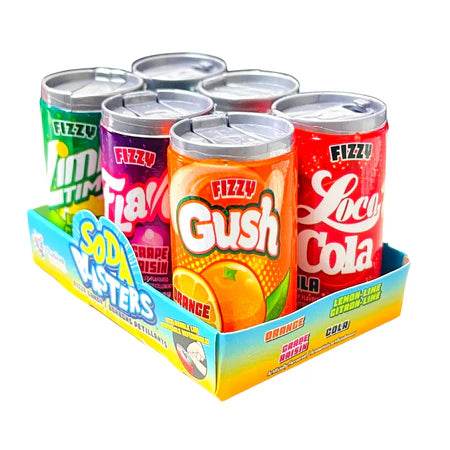 Soda Blasters Fizzy Candy 6-Pack - Sugar Rushed 