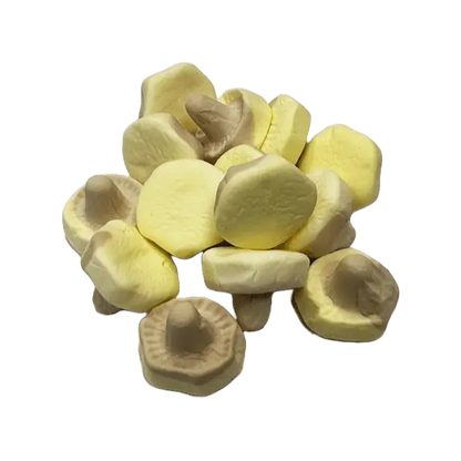 Swedish Foam Mushrooms Banana/Caramel - Sugar Rushed 