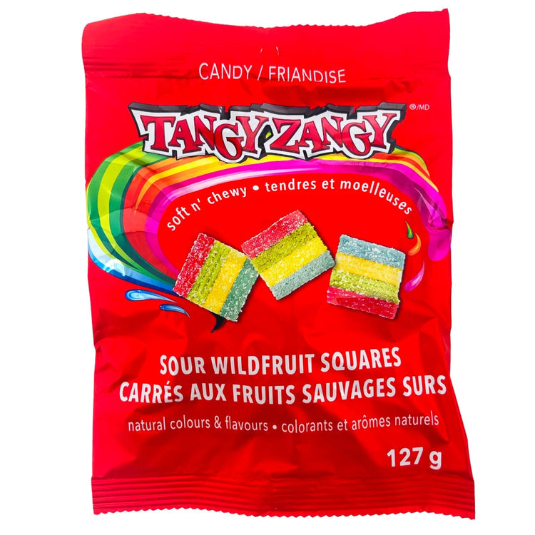 Tangy Zangy Wild Fruit Sour Squares - Sugar Rushed 